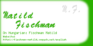 matild fischman business card